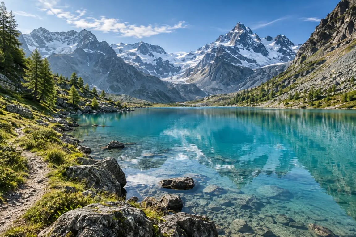 Voyage 1 semaine en Suisse : lac Bleu d’Arolla dans le Val d’Hérens