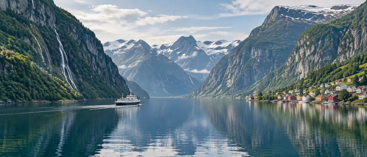 Voyage Europe du Nord dans les fjords norvégiens en été