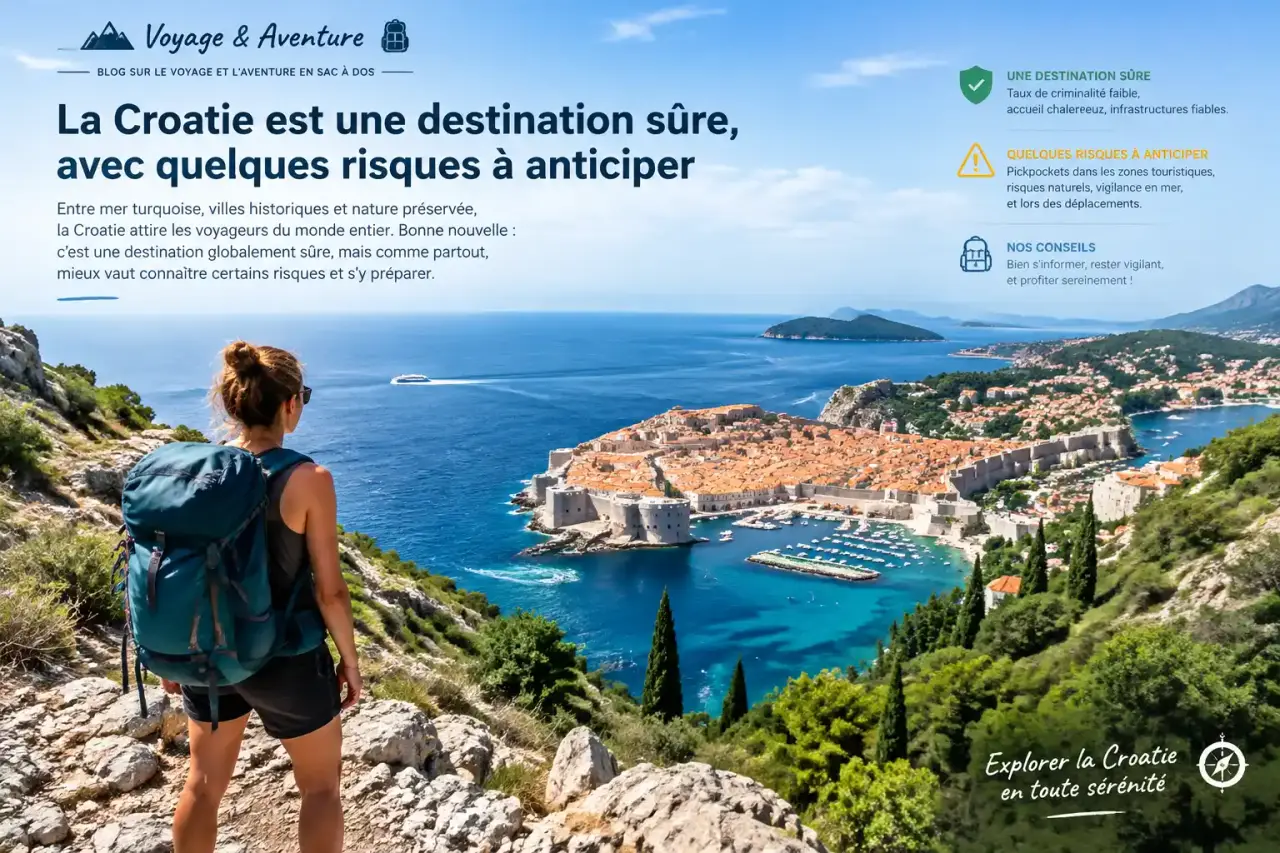 La Croatie est une destination sûre, avec quelques risques à anticiper