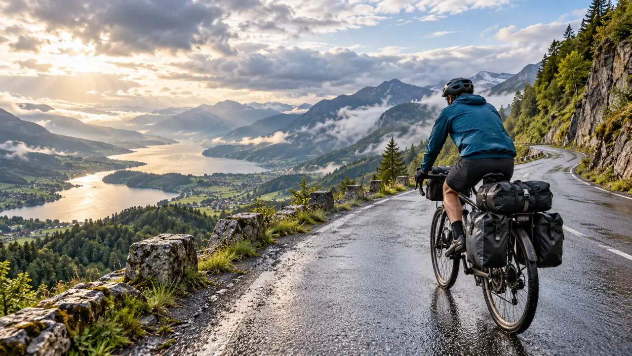 Vêtement de cyclotourisme : la garde-robe légère qui protège de la pluie et des kilomètres