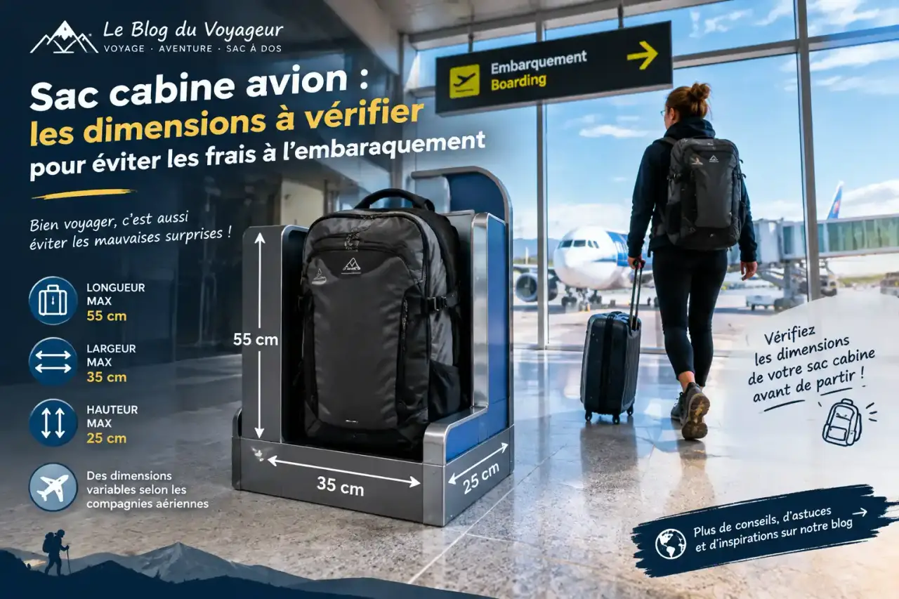 Sac cabine avion : les dimensions à vérifier pour éviter les frais à l’embarquement